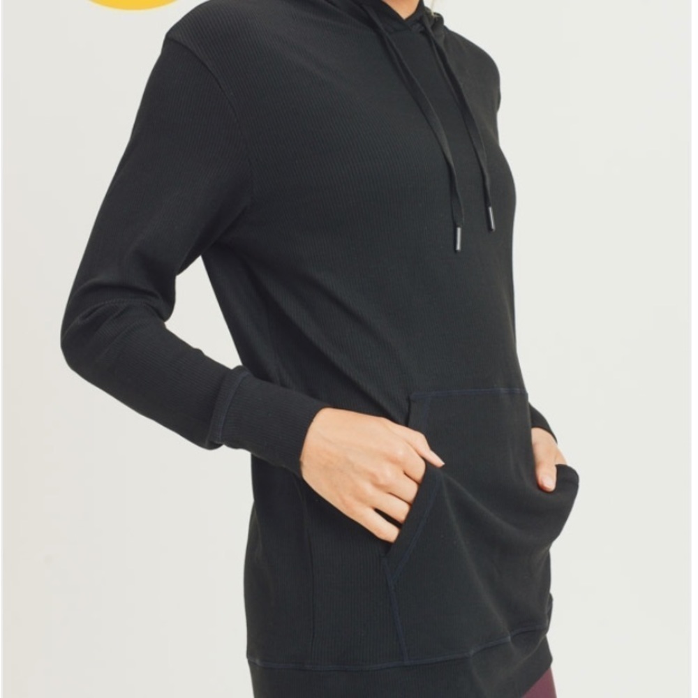 Mono B Plus sz Longline Essential Hoodie Pullover